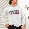 Teacher Filipino Vintage Heritage DNA Flag Unisex Long Sleeve T-Shirt, gift for family, gift for coworker Teacher Filipino Vintage Heritage DNA Flag Unisex Long Sleeve T-Shirt, gift for family, gift for coworker