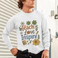 Teacher Inspire Love Unisex Long Sleeve T-Shirt, gift for family, gift for coworker