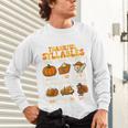Thankful Syllables Teacher Thanksgiving Educational Kids Unisex Long Sleeve T-Shirt, gift for family, gift for coworker