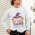 This Is My Tired Teacher Costume Halloween Premium Tri-Blend Unisex Long Sleeve T-Shirt, gift for family, gift for coworker This Is My Tired Teacher Costume Halloween Premium Tri-Blend Unisex Long Sleeve T-Shirt, gift for family, gift for coworker