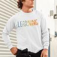 Vintage Play Is Learning Back To School Toddler Teacher Unisex Long Sleeve T-Shirt, gift for family, gift for coworker Vintage Play Is Learning Back To School Toddler Teacher Unisex Long Sleeve T-Shirt, gift for family, gift for coworker