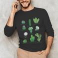 10 Types Of Cactus Succulent Teacher Chart Cactus Lover Tee Unisex Long Sleeve T-Shirt, funny gift