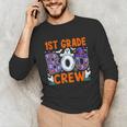 1st Grade Boo Crew First Grade Teacher Kids Happy Halloween Unisex Long Sleeve T-Shirt, funny gift