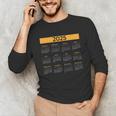 2025 Calendar For Planners Teachers Offices Months Unisex Long Sleeve T-Shirt, funny gift 2025 Calendar For Planners Teachers Offices Months Unisex Long Sleeve T-Shirt, funny gift