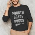 4th GRADE Rocks Teacher Rockstars I Teach Ready To Rock Unisex Long Sleeve T-Shirt, funny gift