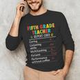 5th Grade Teacher Report Card Appreciation Men Women Unisex Long Sleeve T-Shirt, funny gift