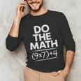 6 7 Six Seven Math Teacher Gen Z Alpha Meme Slang Boys Girls Unisex Long Sleeve T-Shirt, funny gift