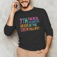 7th Grade Crew The Real Celebrities Of The Hallway Teacher Unisex Long Sleeve T-Shirt, funny gift