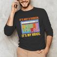 AAC Awareness AAC Teacher It's Not A Screen It's My Voice Men Women Unisex Long Sleeve T-Shirt, funny gift