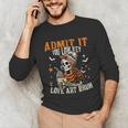 Admit It You Low Key Love Art Bruh Halloween Art Teacher Unisex Long Sleeve T-Shirt, funny gift Admit It You Low Key Love Art Bruh Halloween Art Teacher Unisex Long Sleeve T-Shirt, funny gift