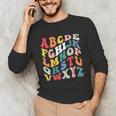 Alphabet Hi Back To School ABC Pre K Kindergarten Teacher Unisex Long Sleeve T-Shirt, funny gift Alphabet Hi Back To School ABC Pre K Kindergarten Teacher Unisex Long Sleeve T-Shirt, funny gift