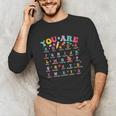 Alphabet Positive Affirmations Back To School Teacher Unisex Long Sleeve T-Shirt, funny gift Alphabet Positive Affirmations Back To School Teacher Unisex Long Sleeve T-Shirt, funny gift