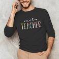 Art Teacher Cute Floral Unisex Long Sleeve T-Shirt, funny gift