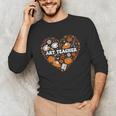 Art Teacher Heart Autumn Thanksgiving Kids Unisex Long Sleeve T-Shirt, funny gift Art Teacher Heart Autumn Thanksgiving Kids Unisex Long Sleeve T-Shirt, funny gift