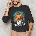 Art Teacher Pumpkin Painting Halloween Costume Unisex Long Sleeve T-Shirt, funny gift