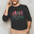 ASL Christmas Buffalo Plaid Teacher American Sign Language Unisex Long Sleeve T-Shirt, funny gift ASL Christmas Buffalo Plaid Teacher American Sign Language Unisex Long Sleeve T-Shirt, funny gift