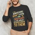 Back To School Dinosaur Social Studies Teacher Student Unisex Long Sleeve T-Shirt, funny gift Back To School Dinosaur Social Studies Teacher Student Unisex Long Sleeve T-Shirt, funny gift