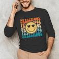 Back To School Groovy Smile Preschool Teachers Students Kids Unisex Long Sleeve T-Shirt, funny gift Back To School Groovy Smile Preschool Teachers Students Kids Unisex Long Sleeve T-Shirt, funny gift