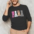 Back To School Teacher Para Preppy Checkered Para Life Unisex Long Sleeve T-Shirt, funny gift