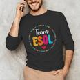 Back To School Teachers Crew Students Team ESOL Teacher Unisex Long Sleeve T-Shirt, funny gift Back To School Teachers Crew Students Team ESOL Teacher Unisex Long Sleeve T-Shirt, funny gift