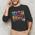 Battery Life Of a Teacher Shirt Thanksgiving Teacher Unisex Long Sleeve T-Shirt, funny gift Battery Life Of a Teacher Shirt Thanksgiving Teacher Unisex Long Sleeve T-Shirt, funny gift
