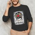 Bleached Teacher Para Life Paraprofessional Cute Messy Bun For Men Women Girls Kids Unisex Long Sleeve T-Shirt, funny gift Bleached Teacher Para Life Paraprofessional Cute Messy Bun For Men Women Girls Kids Unisex Long Sleeve T-Shirt, funny gift