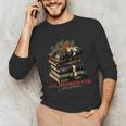 All Booked For Christmas Christmas Book Tree For Teacher For Men Women Kids Unisex Long Sleeve T-Shirt, funny gift