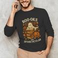 Books Are Spooktacular Ghost Book Reading Halloween Teachers Unisex Long Sleeve T-Shirt, funny gift Books Are Spooktacular Ghost Book Reading Halloween Teachers Unisex Long Sleeve T-Shirt, funny gift