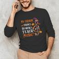 My Broom Broke So Now I Teach Music Teacher Halloween Unisex Long Sleeve T-Shirt, funny gift My Broom Broke So Now I Teach Music Teacher Halloween Unisex Long Sleeve T-Shirt, funny gift