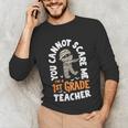 You Cannot Scare Me Im A Teacher 1st Grade Halloween Teacher Men Women Kids Unisex Long Sleeve T-Shirt, funny gift