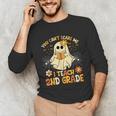 You Can't Scare Me I Teach 2nd Grade Halloween Teacher Ghost Unisex Long Sleeve T-Shirt, funny gift