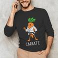 Carrate Karate Carrot Student Teacher Trainee Trainor Unisex Long Sleeve T-Shirt, funny gift Carrate Karate Carrot Student Teacher Trainee Trainor Unisex Long Sleeve T-Shirt, funny gift
