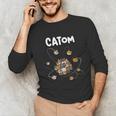 Catom Science Teacher Chemistry Lover Physics School Cat Unisex Long Sleeve T-Shirt, funny gift Catom Science Teacher Chemistry Lover Physics School Cat Unisex Long Sleeve T-Shirt, funny gift