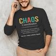 Chaos Coordinator Teacher Coworker Boss Appreciation Unisex Long Sleeve T-Shirt, funny gift Chaos Coordinator Teacher Coworker Boss Appreciation Unisex Long Sleeve T-Shirt, funny gift