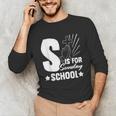 Christian Teacher S Is For Sunday School Essentials Unisex Long Sleeve T-Shirt, funny gift Christian Teacher S Is For Sunday School Essentials Unisex Long Sleeve T-Shirt, funny gift
