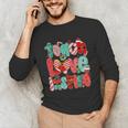 Christmas Coquette Bow Teacher Teach Love Inspire Unisex Long Sleeve T-Shirt, funny gift Christmas Coquette Bow Teacher Teach Love Inspire Unisex Long Sleeve T-Shirt, funny gift