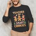 Christmas Teacher Of Smart Cookies Gingerbread Man Teaching Unisex Long Sleeve T-Shirt, funny gift Christmas Teacher Of Smart Cookies Gingerbread Man Teaching Unisex Long Sleeve T-Shirt, funny gift