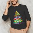 Christmas Tree Made Of Crayons School Teacher Life Student Unisex Long Sleeve T-Shirt, funny gift Christmas Tree Made Of Crayons School Teacher Life Student Unisex Long Sleeve T-Shirt, funny gift
