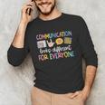 Communication Looks Different Tee Shirt Kids -Adults Teacher Animal Print Small Short Sleeve Classic Fit Crew Neck Polyester 100 Unisex Long Sleeve T-Shirt, funny gift