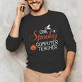 Computer Teacher Halloween Spooky Men Women Kids Unisex Long Sleeve T-Shirt, funny gift Computer Teacher Halloween Spooky Men Women Kids Unisex Long Sleeve T-Shirt, funny gift