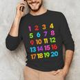 Counting 1-10 Learn To Count Number School Kids Teacher Unisex Long Sleeve T-Shirt, funny gift Counting 1-10 Learn To Count Number School Kids Teacher Unisex Long Sleeve T-Shirt, funny gift