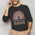 Cute Daycare Teacher Rainbow Leopard Print Childcare Worker Unisex Long Sleeve T-Shirt, funny gift