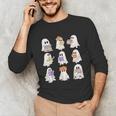 Cute Ghost Reading Books Teacher Halloween Reading Men Women Kids Unisex Long Sleeve T-Shirt, funny gift Cute Ghost Reading Books Teacher Halloween Reading Men Women Kids Unisex Long Sleeve T-Shirt, funny gift