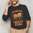 Cute Thanksgiving Teacher Thankful For My Sweetie Pies Mom Unisex Long Sleeve T-Shirt, funny gift
