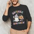 Daycare Boo Crew Groovy Halloween Floral Ghost Kid Teacher Unisex Long Sleeve T-Shirt, funny gift Daycare Boo Crew Groovy Halloween Floral Ghost Kid Teacher Unisex Long Sleeve T-Shirt, funny gift