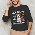 My Dog Ate My Lesson Plan Teacher Back To School Unisex Long Sleeve T-Shirt, funny gift My Dog Ate My Lesson Plan Teacher Back To School Unisex Long Sleeve T-Shirt, funny gift