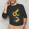 Dragonfly Sunflower Teacher Growth Mindset Choose To Shine Unisex Long Sleeve T-Shirt, funny gift
