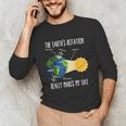 Earth Rotation Earth Day Science Teacher Kids Women Unisex Long Sleeve T-Shirt, funny gift Earth Rotation Earth Day Science Teacher Kids Women Unisex Long Sleeve T-Shirt, funny gift