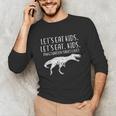 Lets Eat Kids Punctuation Saves Lives Dino Teacher Men Unisex Long Sleeve T-Shirt, funny gift