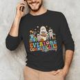 Everyone Communicates Differently Halloween SLP Sped Teacher Unisex Long Sleeve T-Shirt, funny gift Everyone Communicates Differently Halloween SLP Sped Teacher Unisex Long Sleeve T-Shirt, funny gift